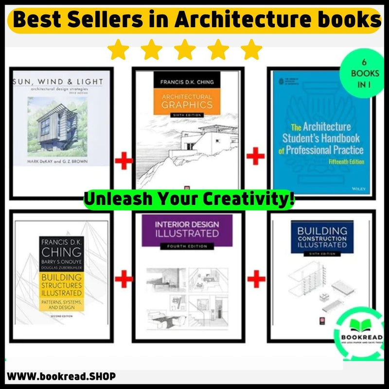 6-in-1 Combo Pack: Best Sellers in Architecture Books - Unleash Your Creativity!
