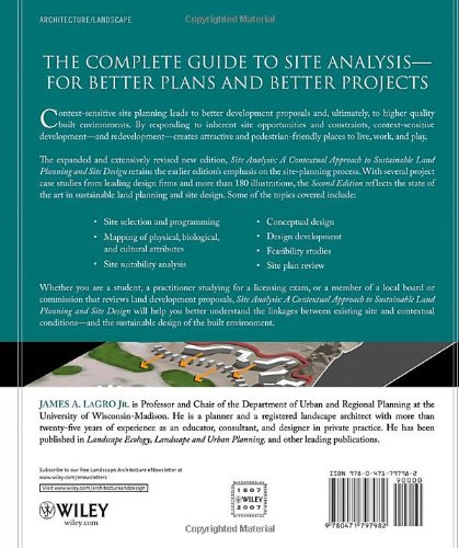 Site Analysis: A Contextual Approach to Sustainable Land Planning and Site Design 2nd Edition