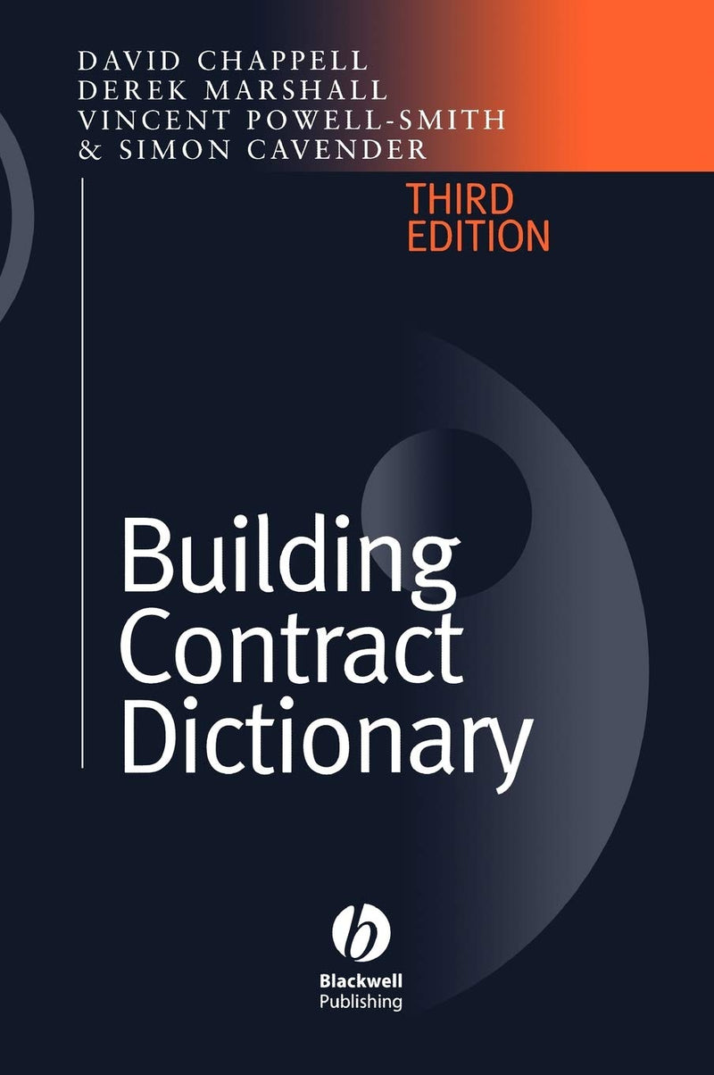 Building Contract Dictionary 3rd Edition