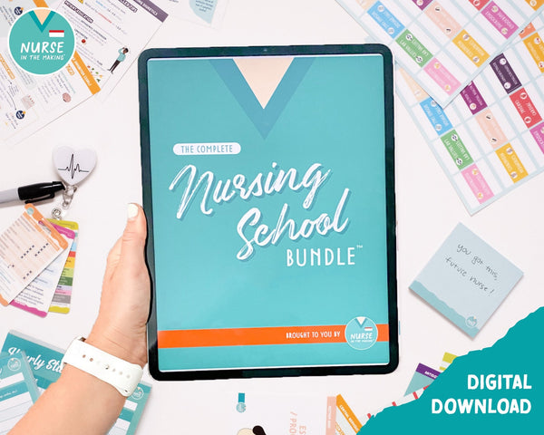 The Complete Nursing School Bundle® | 220+ Pages | Digital Download - Bookread
